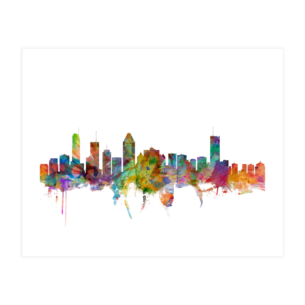 Montreal Canada Skyline (Print Only)