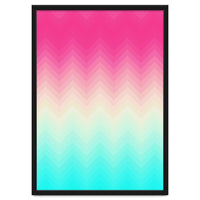 Chevron pink and blue