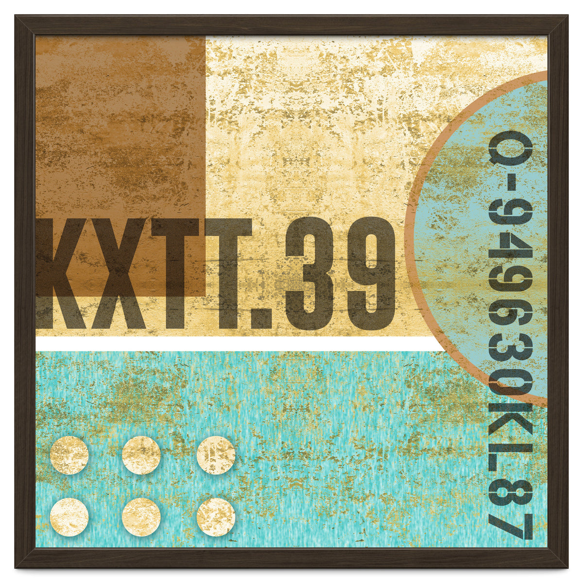 Abstract Industrial Sand And Blue