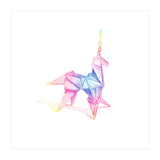 Rainbow Unicorn Origami (Print Only) thumbnail