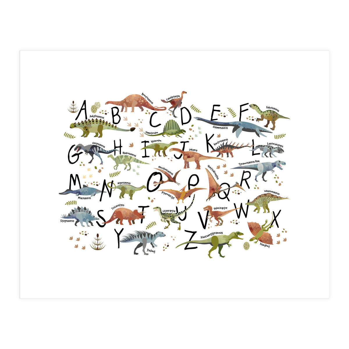 Dinosaur Alphabet  (Print Only)