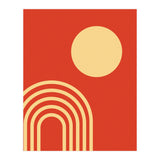 Mid Century Sun and Rainbow Lines (Print Only) thumbnail