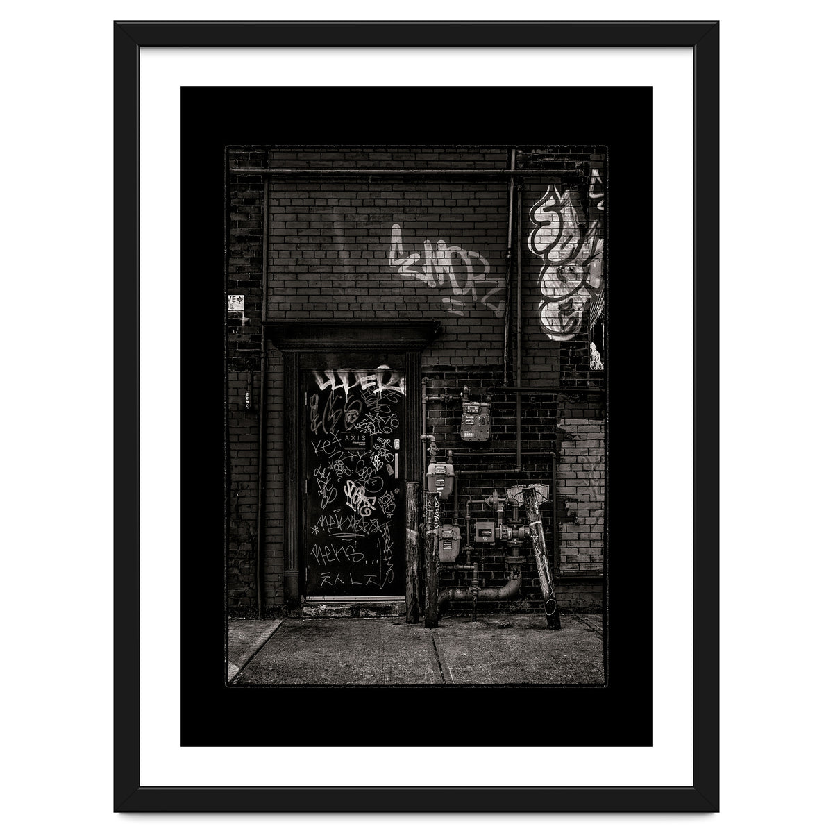 Alleyway Pipes No 4 with Border