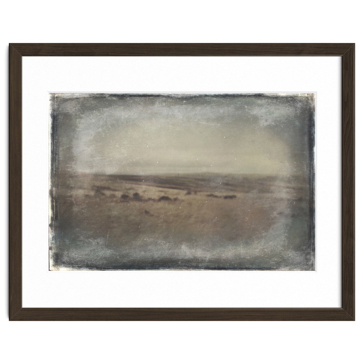 Bleak winter landscape of Saddleworth Moor