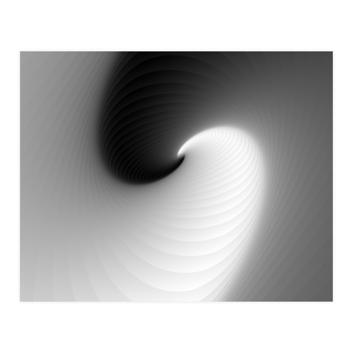 Abstract White & Black  (Print Only)