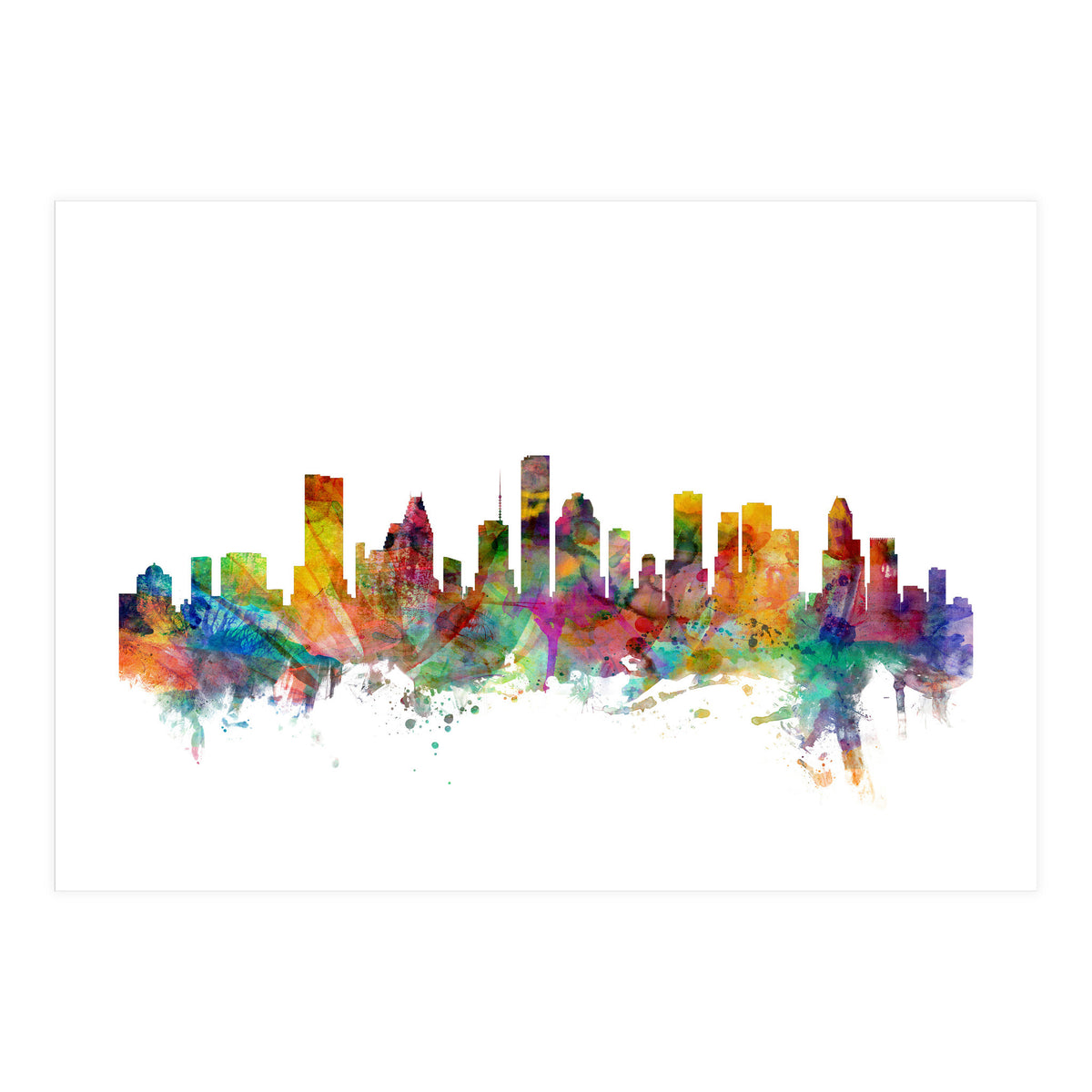 Houston Texas Skyline (Print Only)