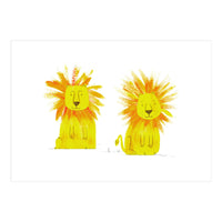 Two Lions  (Print Only)