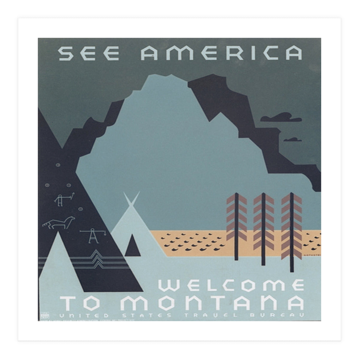 Welcome To Montana, USA. (Print Only)