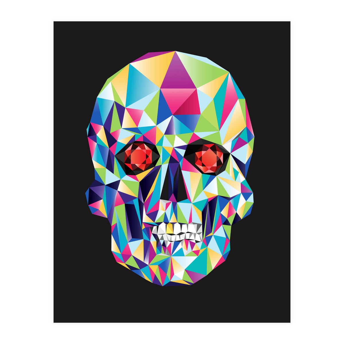 Geometric Candy Skull (Print Only)