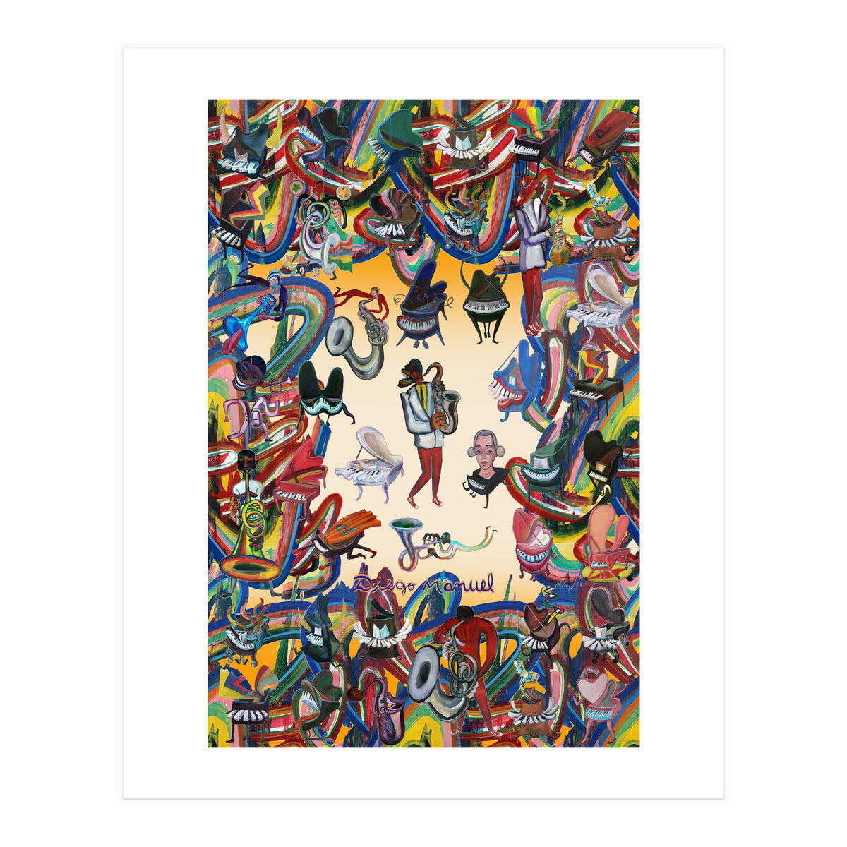 Pianos And Graffitis (Print Only)