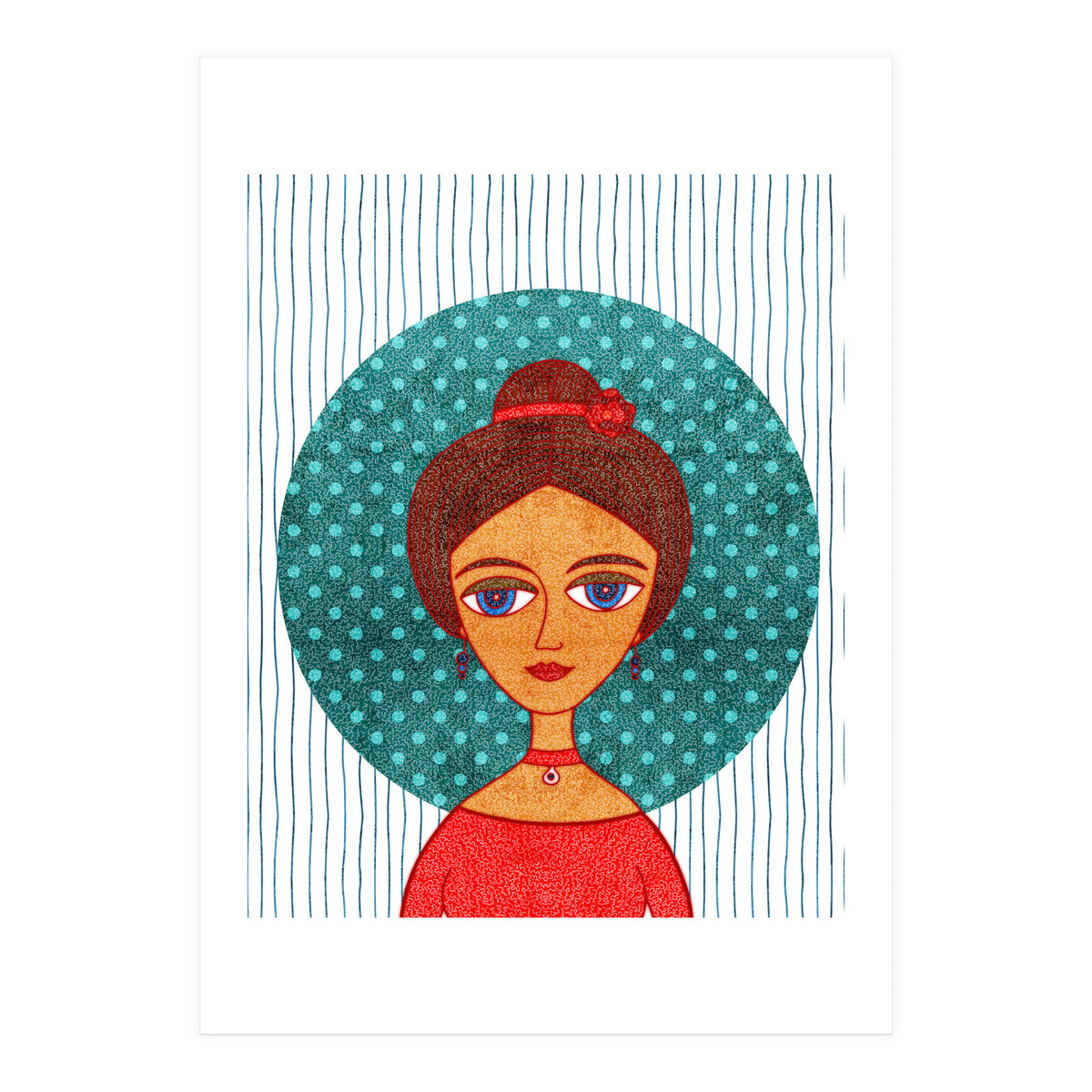 The girl in red (Print Only)