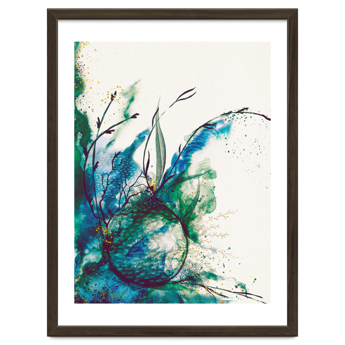 Abstract Sea Watercolour