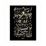 Anything you lose comes round in another form - Rumi Quote Typography (Print Only) thumbnail