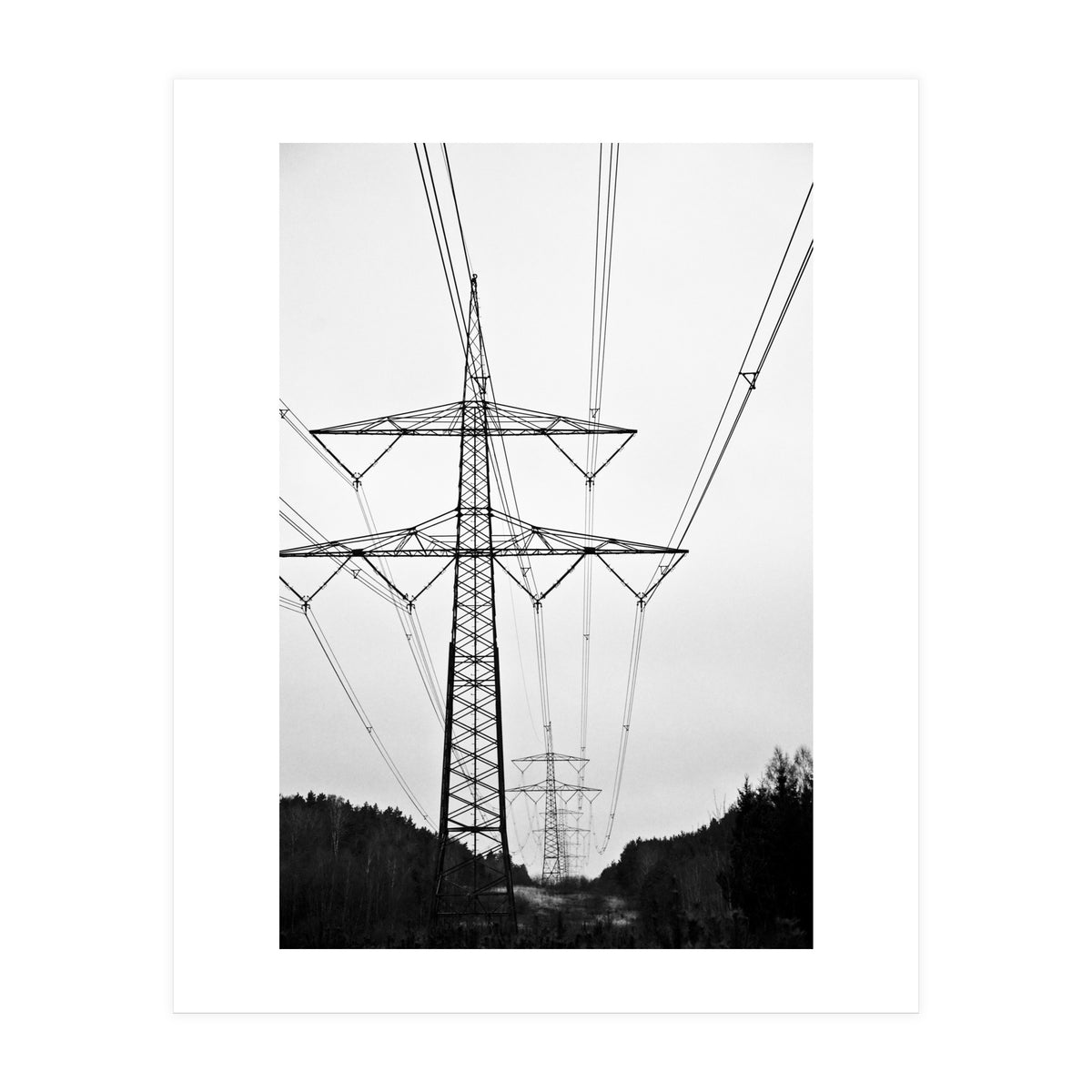 Pylon Landscape, Urban Germany (Print Only)