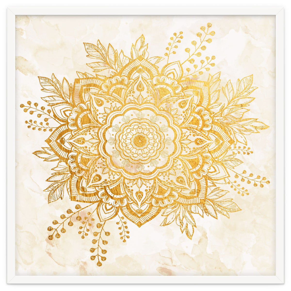 Queen Starring of Mandala-Gold Sunflower II