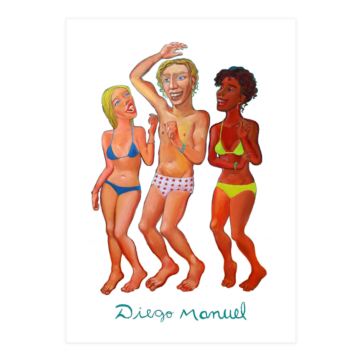 Bailando En La Playa 10 B (Print Only)