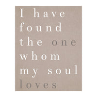 The One My Soul Loves (Print Only)