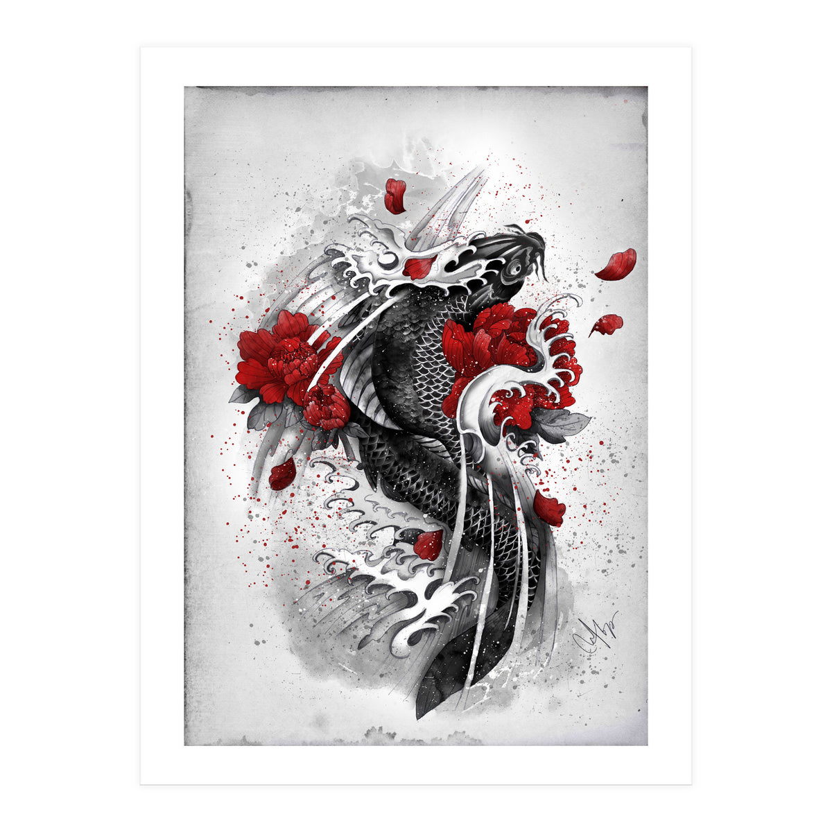 Black Koi (Print Only)