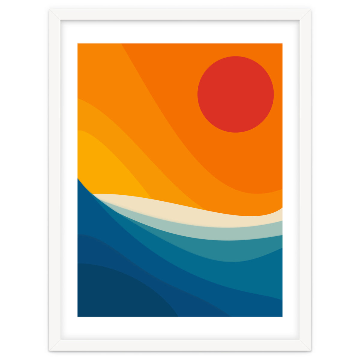 Abstract landscape art