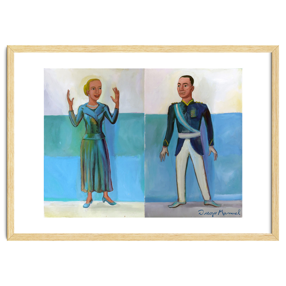 Diptico Evita Y Peron