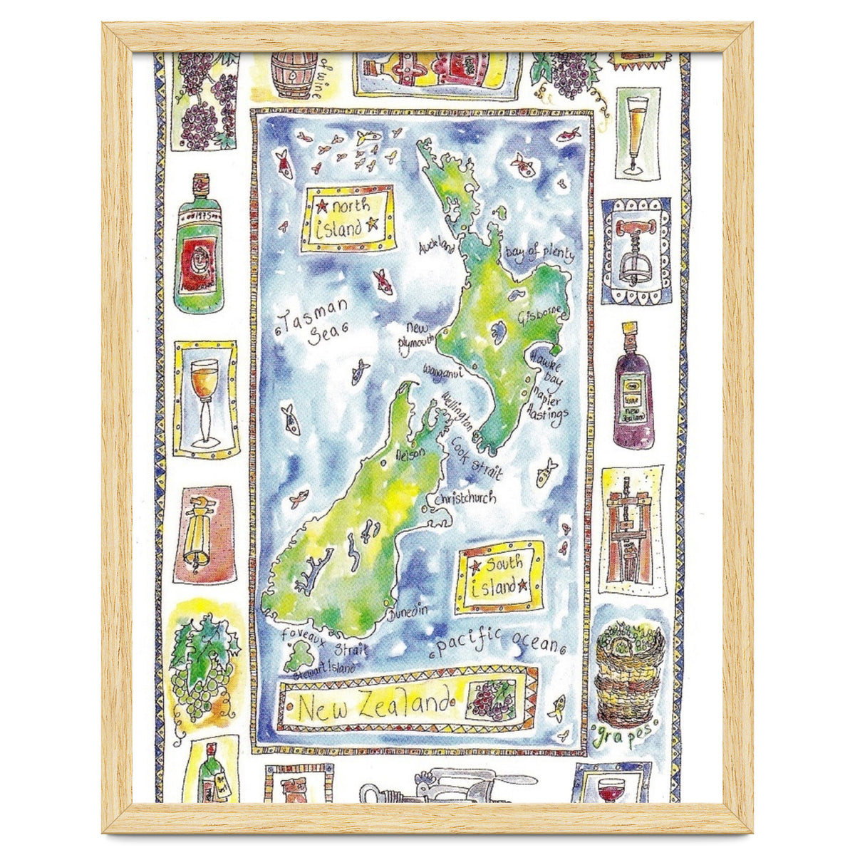 A wine map of New Zealand
