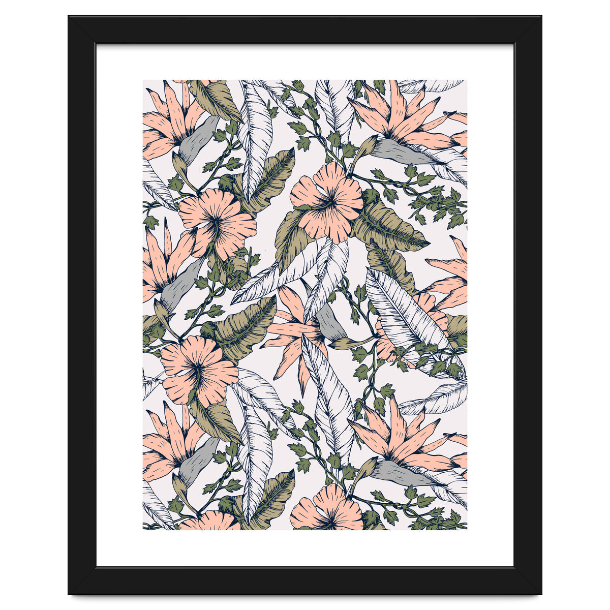 Tropical pattern pastel