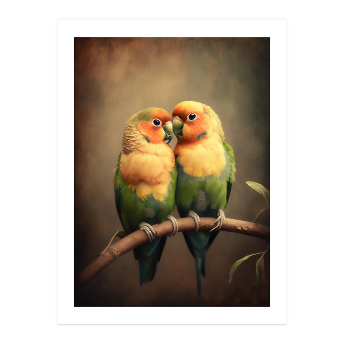 Lovebirds Painting (Print Only)