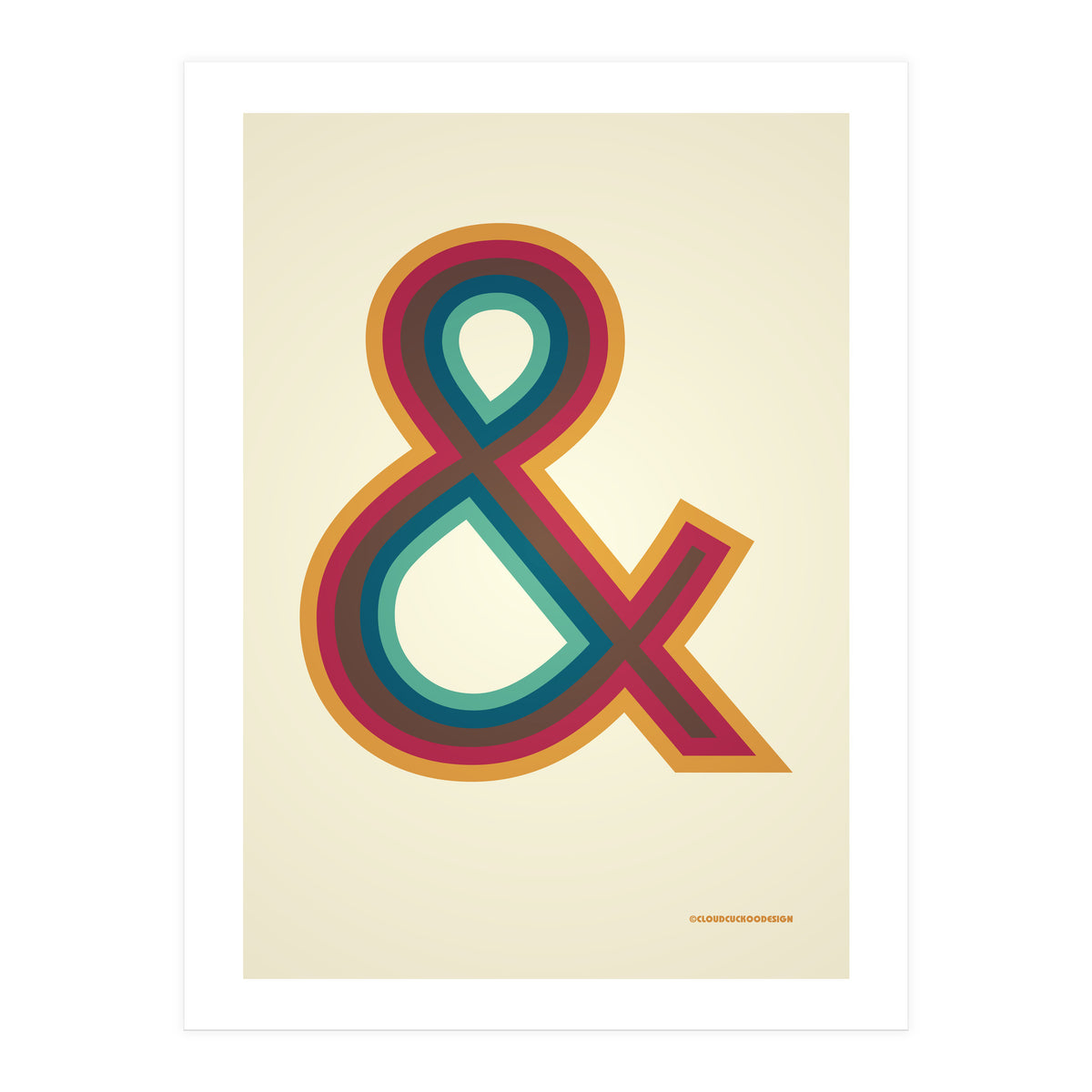 1970s Retro Ampersand (Print Only)