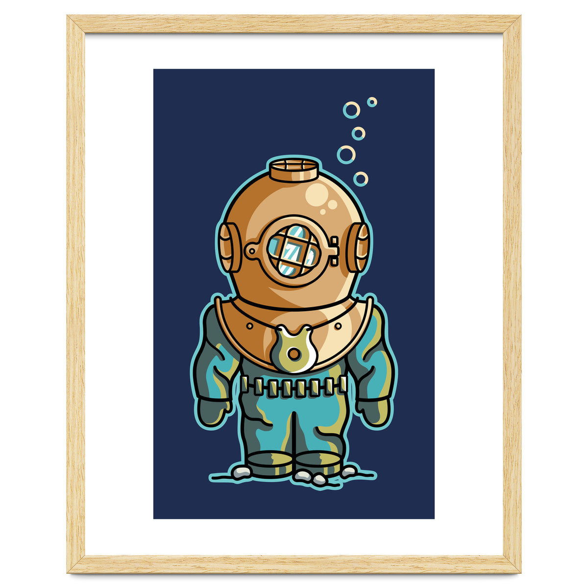 Cute Deep Sea Diver