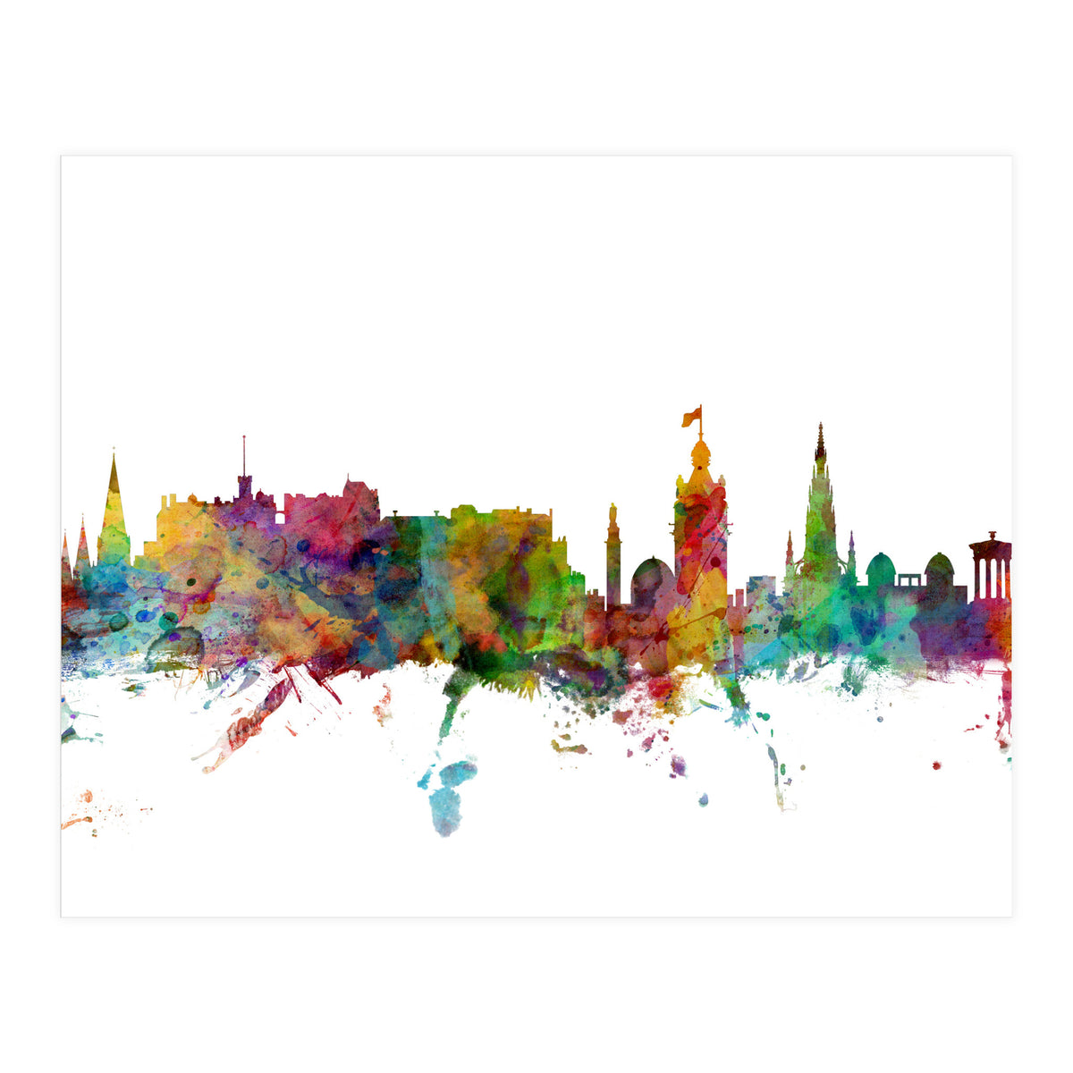 Edinburgh Scotland Skyline (Print Only)