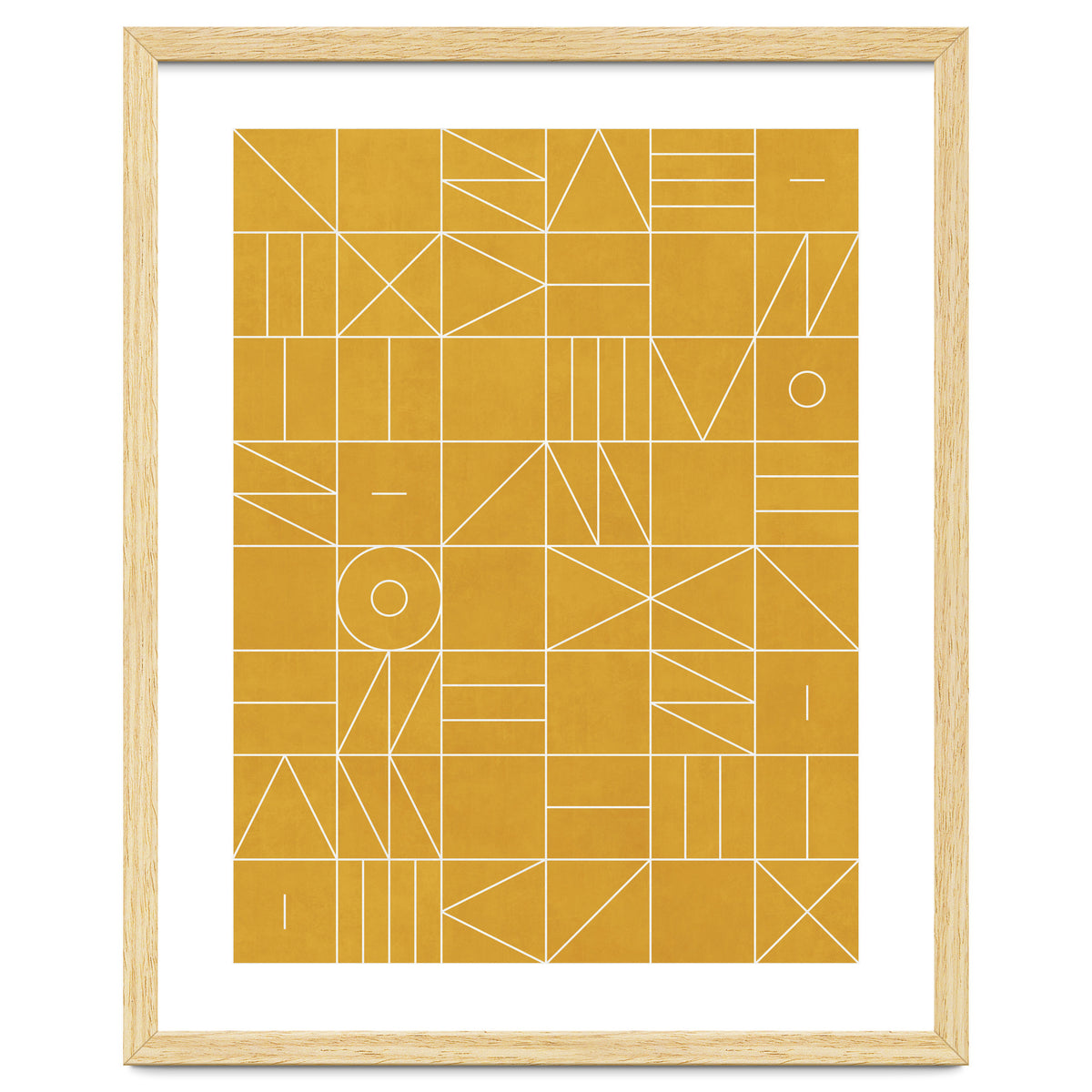My Favorite Geometric Patterns No.4 - Mustard Yellow