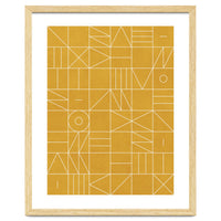 My Favorite Geometric Patterns No.4 - Mustard Yellow