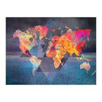 World Map triangle (Print Only)