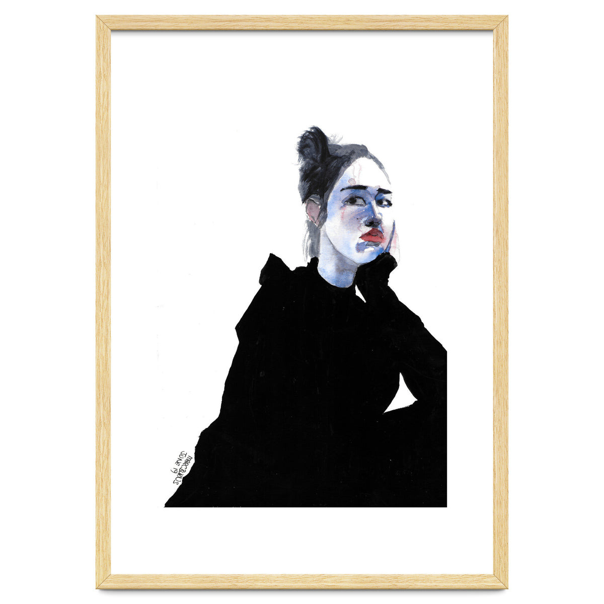 Untitled #48 Woman in a black dress