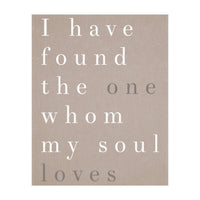 The One My Soul Loves (Print Only)