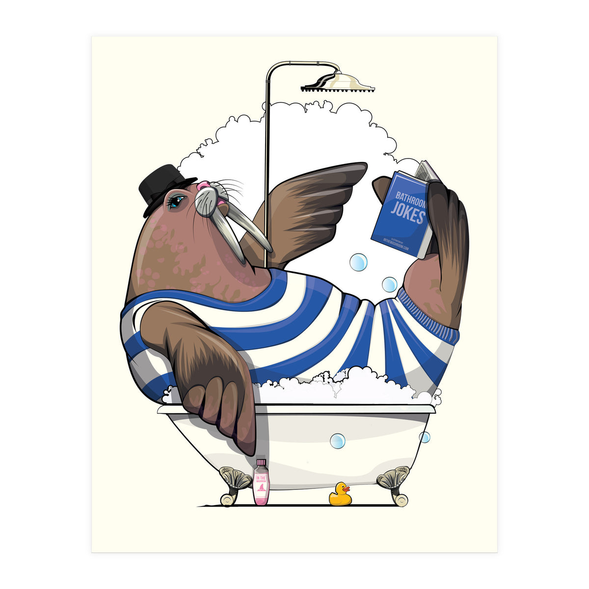 Walrus in the Bath (Print Only)