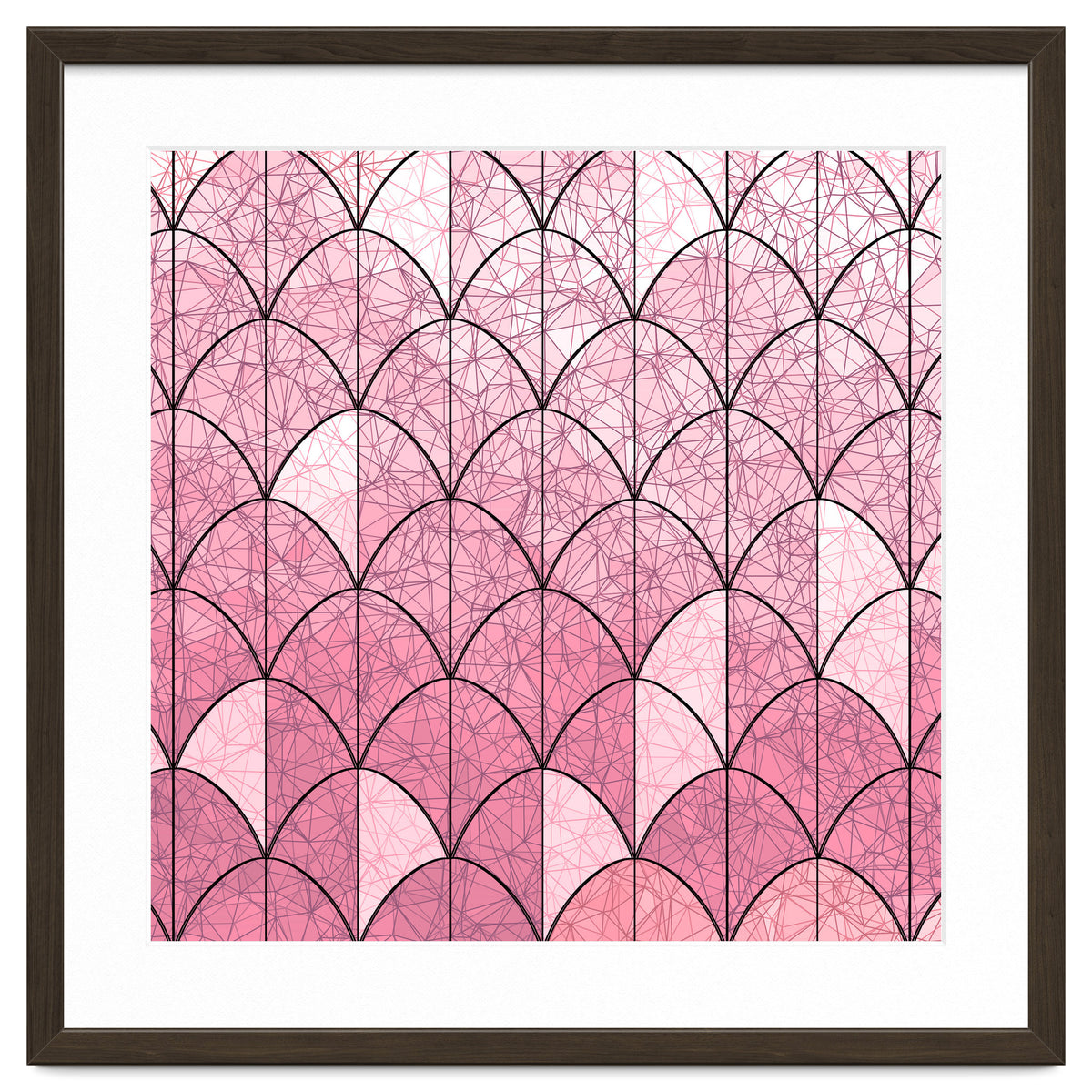 Mermaid scales pink and black