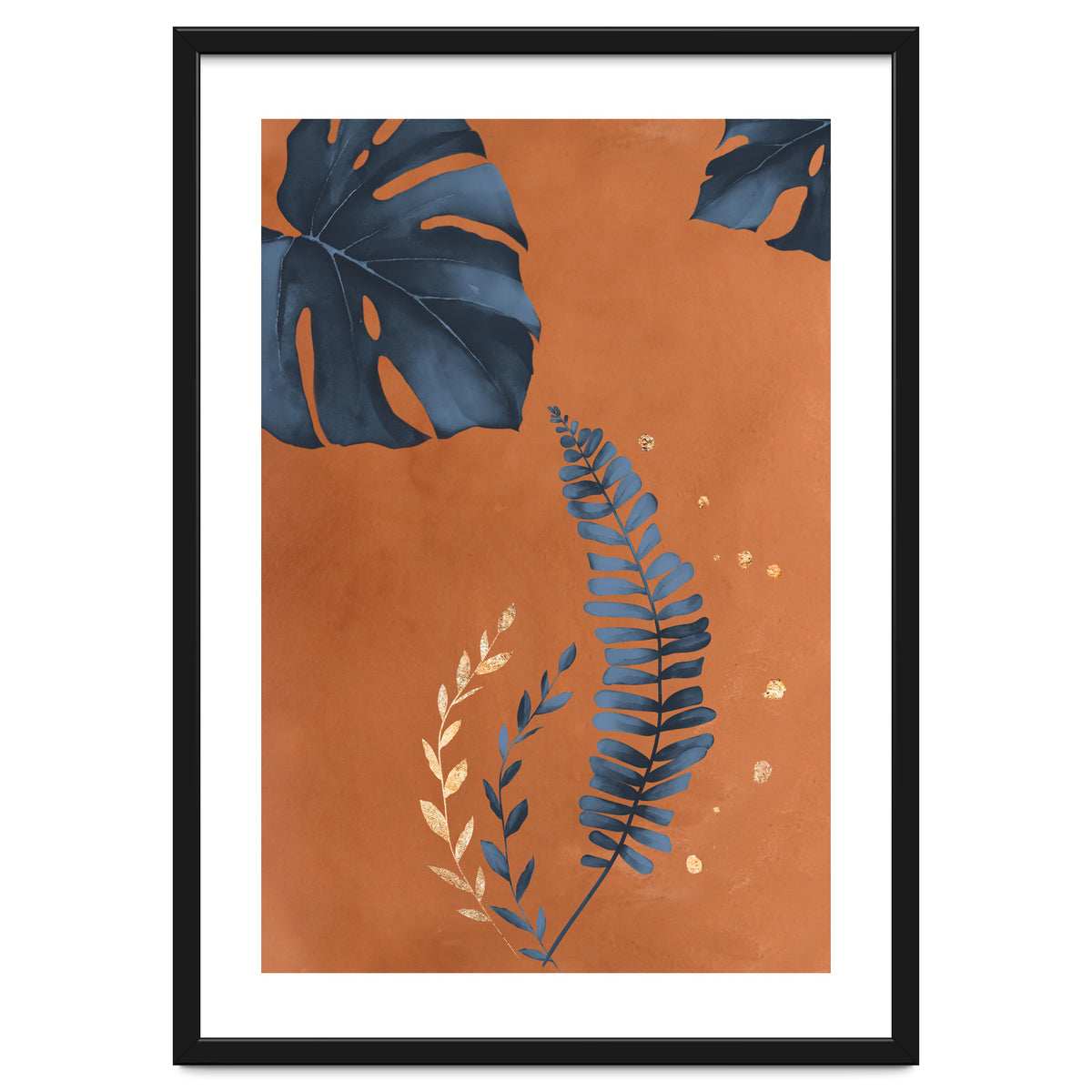 Monstera Leaf Terracotta