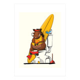 Warthog on the Toilet, Funny Bathroom Humour (Print Only) thumbnail