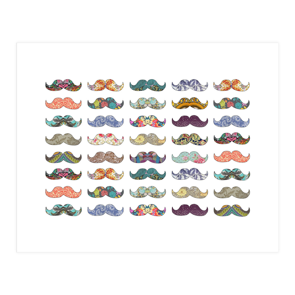 Mustache Mania (Print Only)