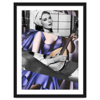 Tamara De Lempicka's Blue Woman with a Guitar & Audrey Hepburn in Breakfast at Tiffany's