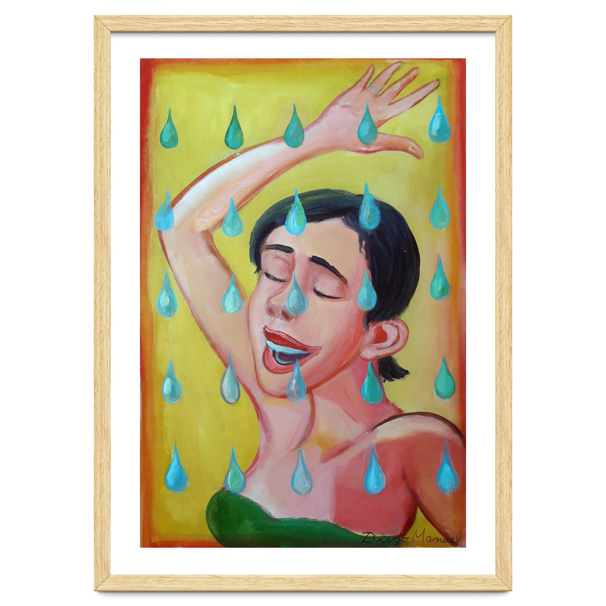 Chica Bajo La Lluvia