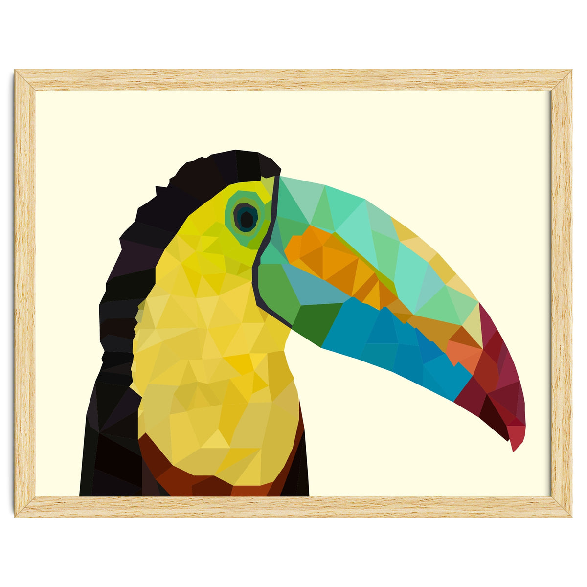 Toucan Bird Low Poly Art