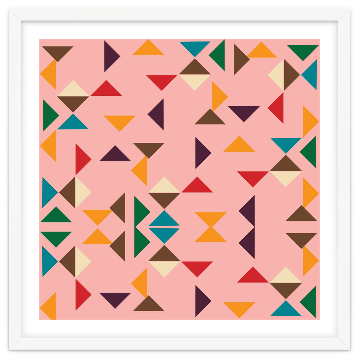 Kilim Pink Triangle Pattern