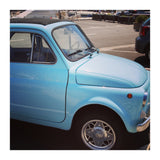 Pale blue Fiat 500 (Print Only) thumbnail