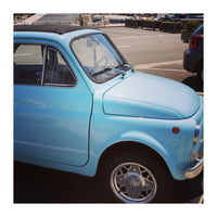 Pale blue Fiat 500 (Print Only)