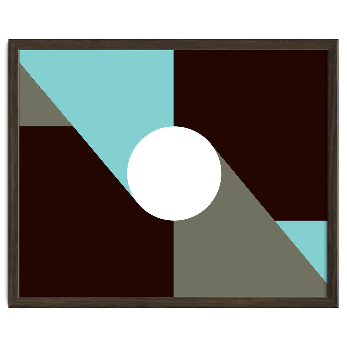 Geometric Shapes No. 29 - baby blue & grey