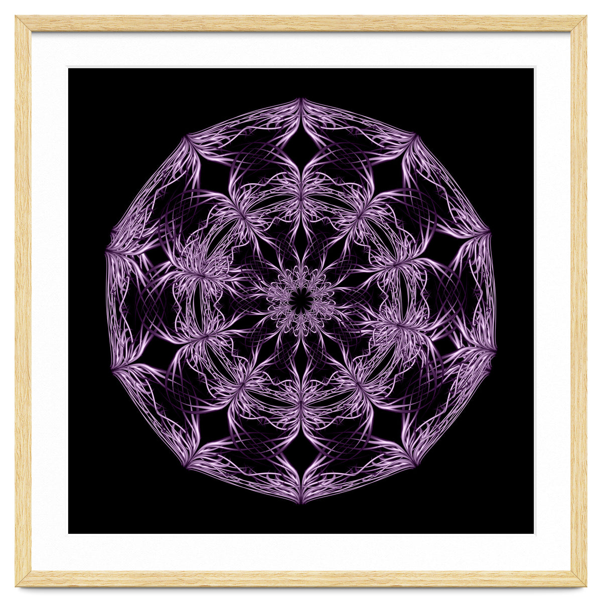 Mandala purple and black