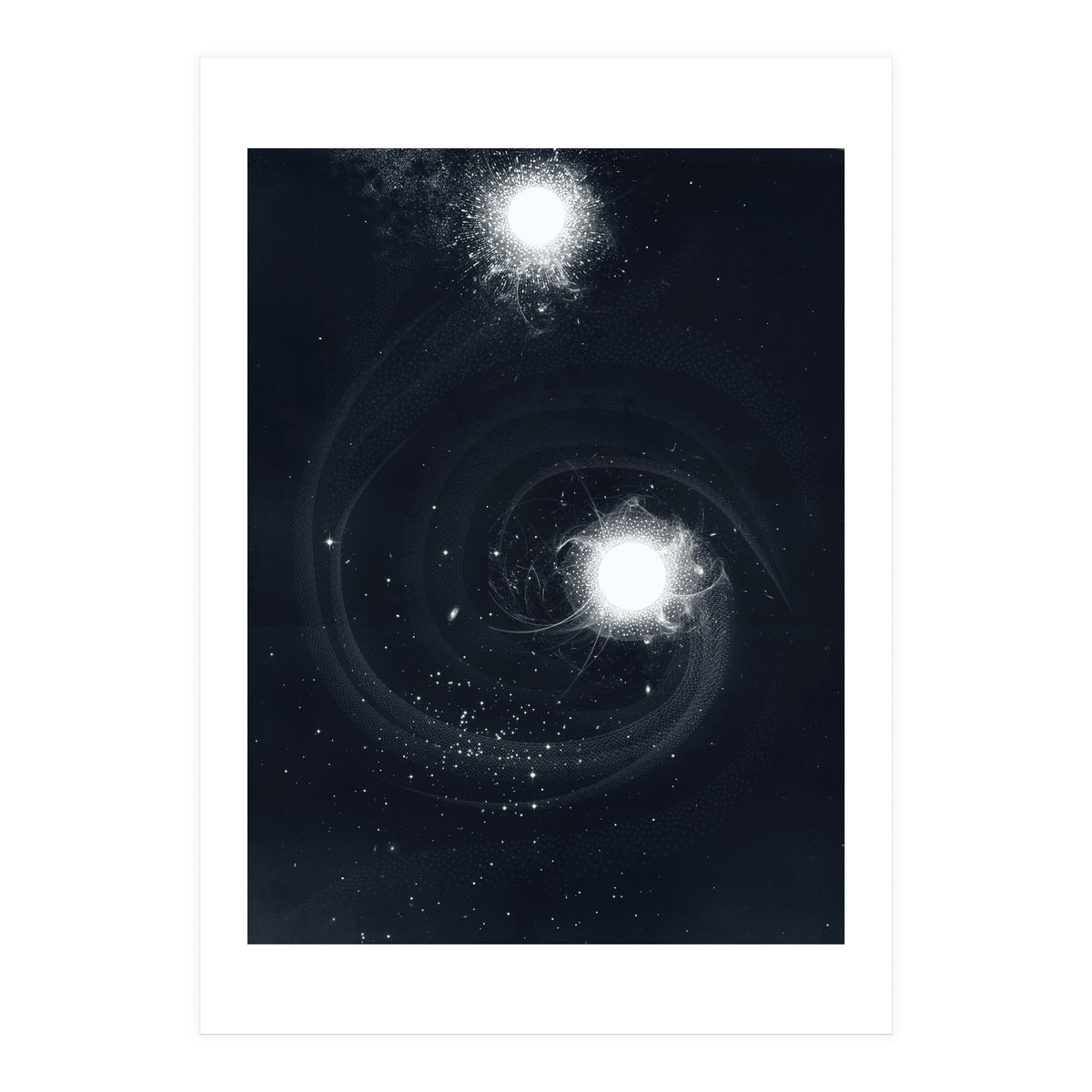 Vintage Cosmos: Double Spiral Nebula (Print Only)