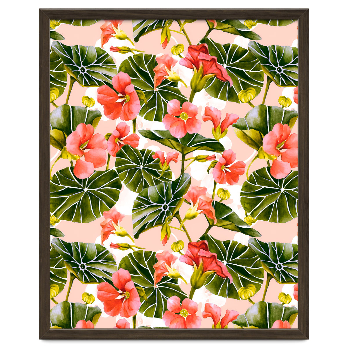 Nasturtiums watercolor 03